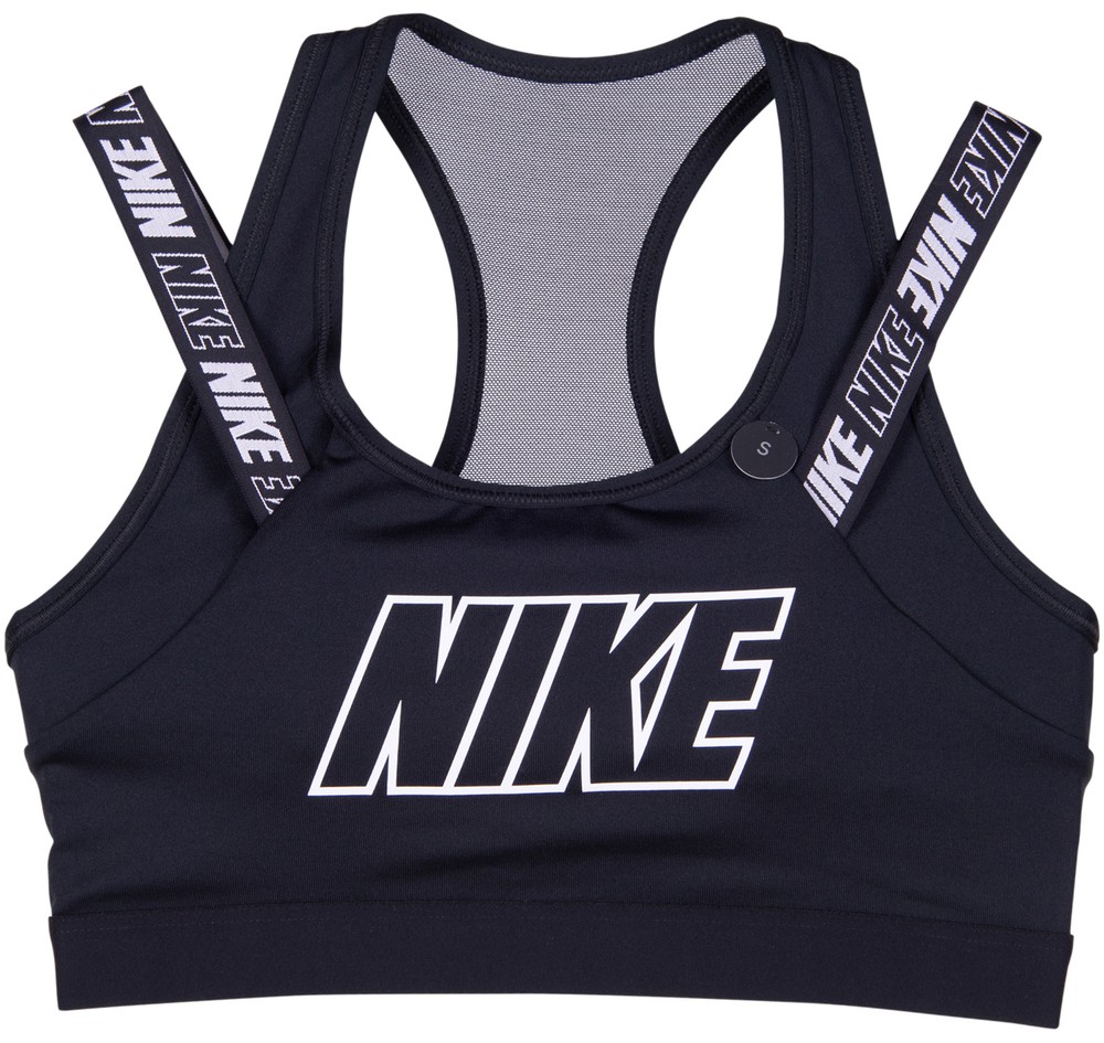 Nike Women's Victory Compression Sports Bra Black/White 