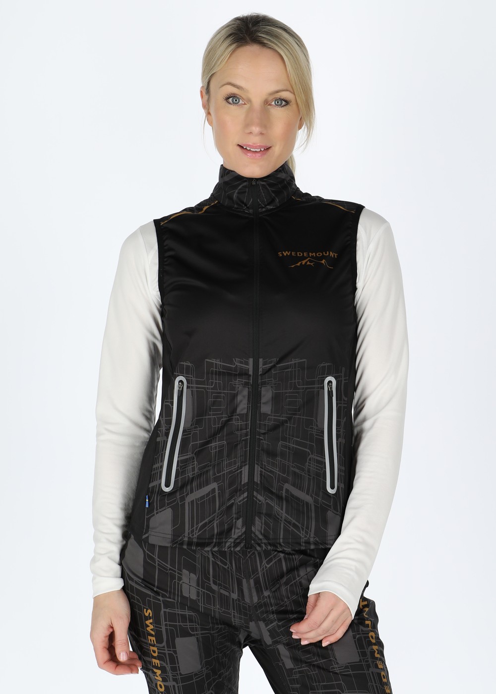Race 3-Layer Vest W, Black/Charcoal, 44, VÀstar | Dam - KlÀder - Jackor - VÀstar | Padelspecialisterna