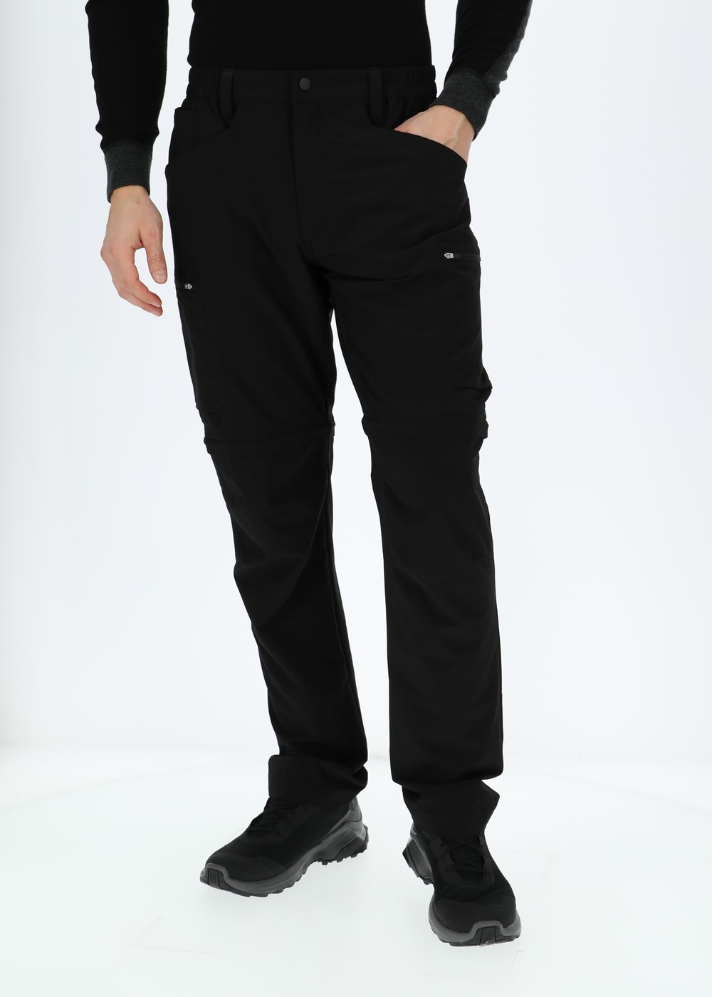 Glittertind Zip-Off Pants, Black/Black, Xl, Byxor | Herr - Aktivitet - Outdoorkläder - Byxor | Padelspecialisterna