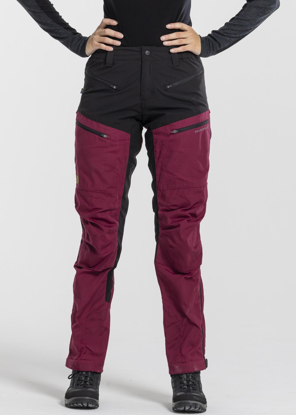 Nordkap Stretch Pants 2.0 W, Burgundy/Black, 44, Vandringsbyxor | Dam - Kläder - Byxor - Vandringsbyxor | Padelspecialisterna