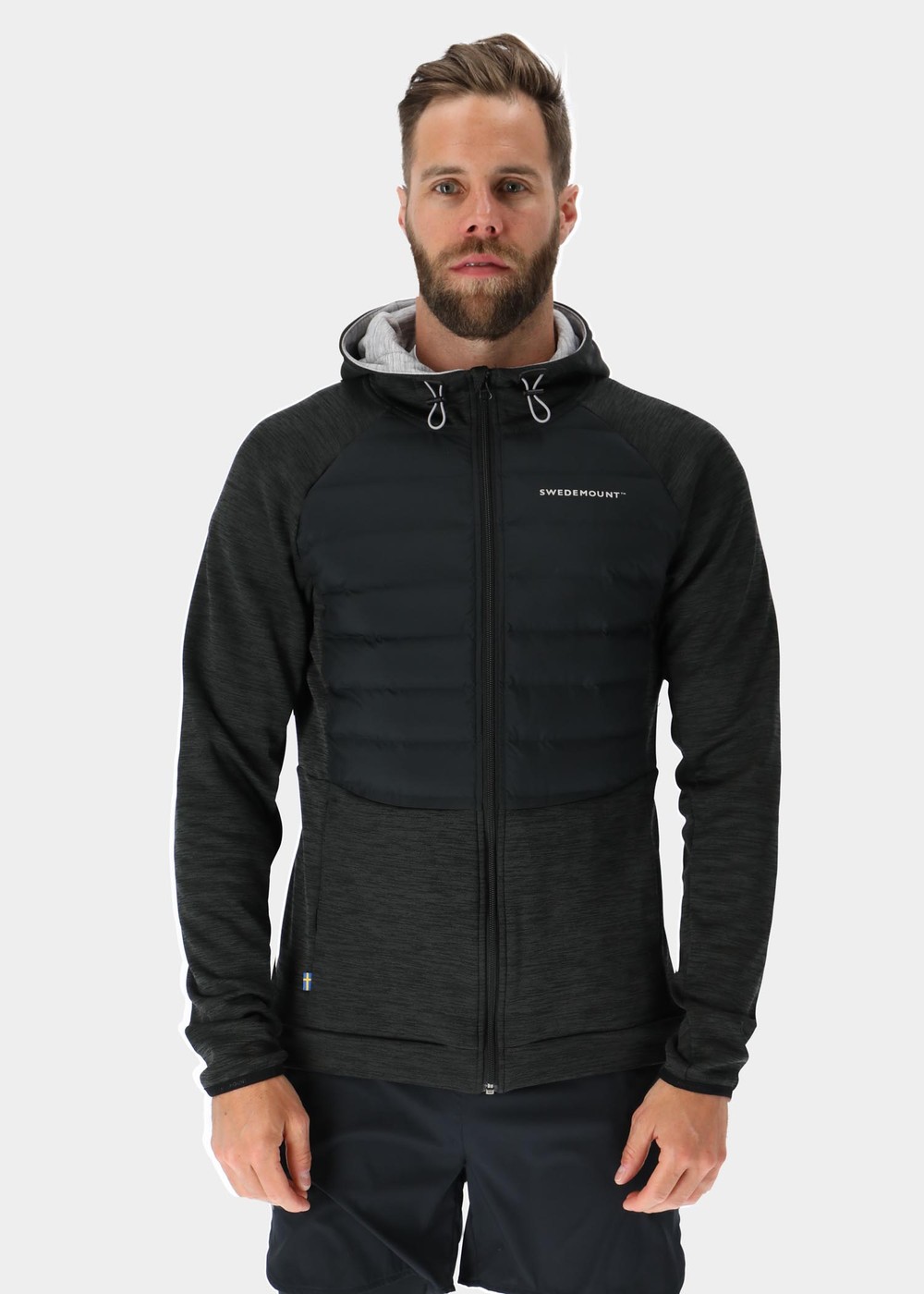 Training Hybrid Jacket, Charcoal Melange/Lt Grey Mel, Xs, Jackor | Herr - Kläder - Jackor | Padelspecialisterna