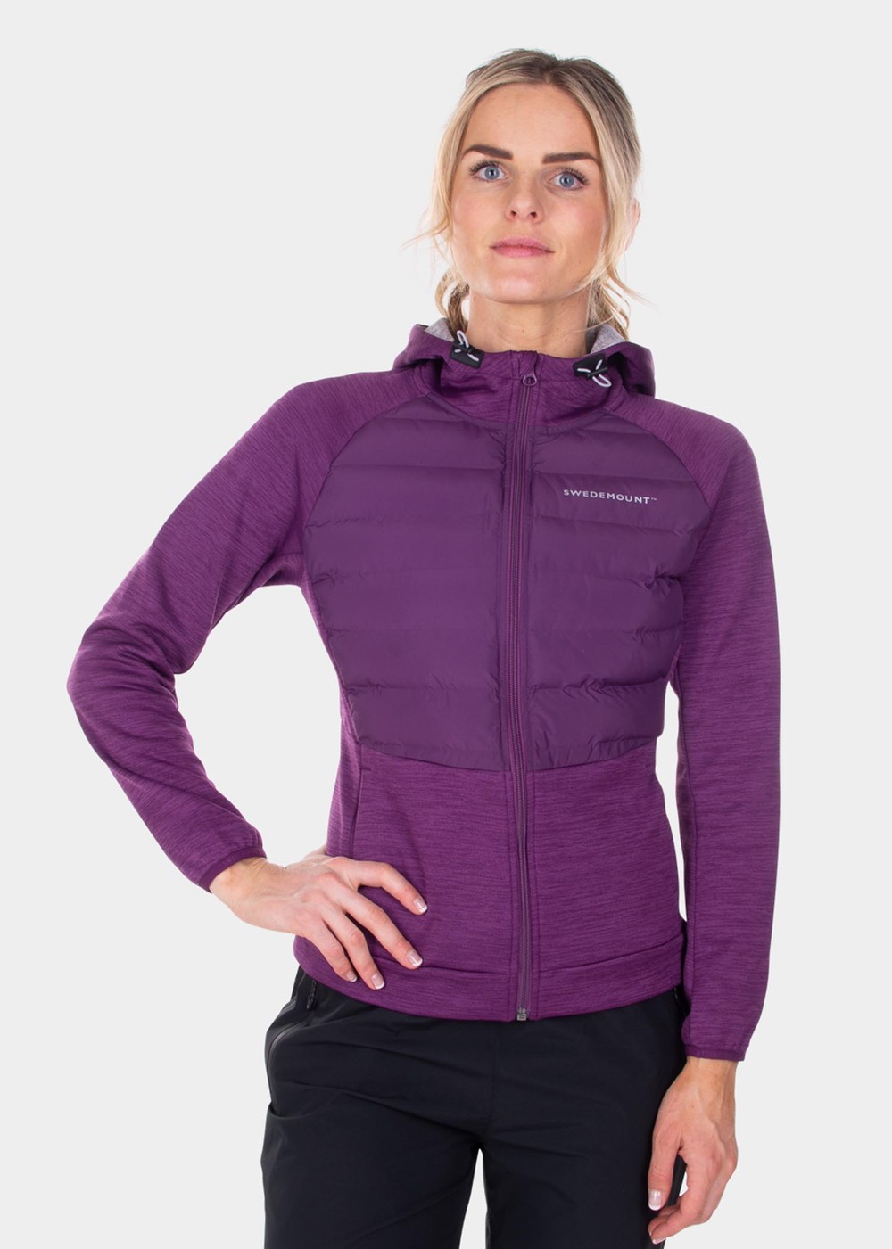 Training Hybrid Jacket W, Plum Melange/Lt Grey Melange, 34, Bästsäljare | Dam - Bästsäljare | Padelspecialisterna