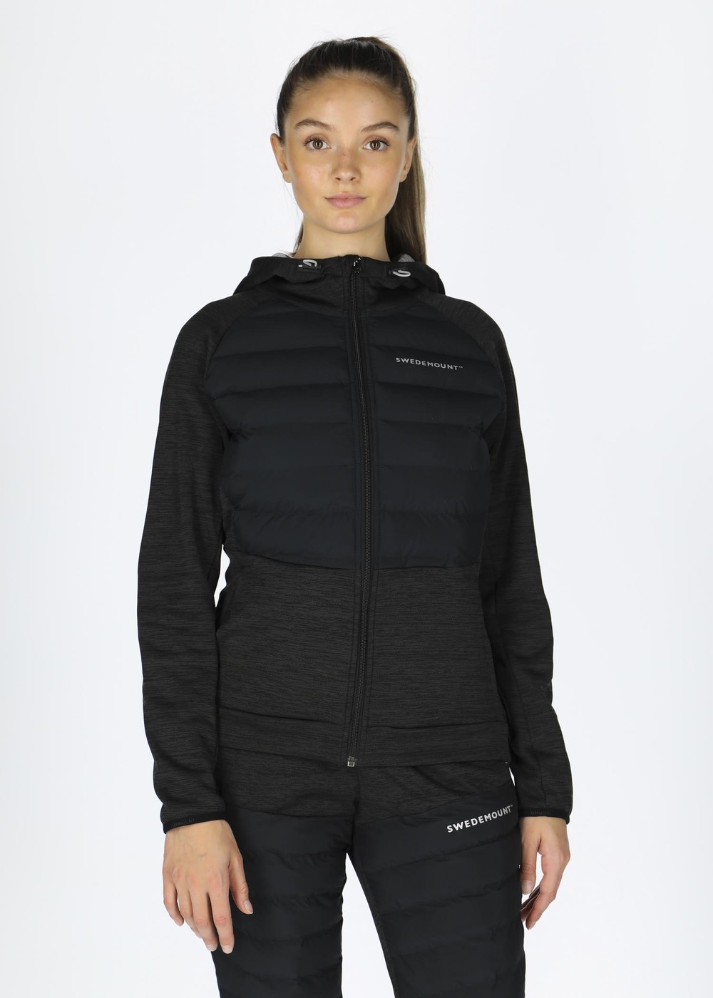 Training Hybrid Jacket W, Charcoal Melange/Lt Grey Mel, 34, Bästsäljare | Dam - Bästsäljare | Padelspecialisterna