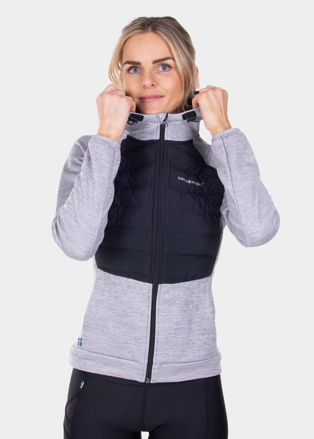 Training Hybrid Jacket W, Lt Greymelange/Charcoal Mel, 38, Bästsäljare | Dam - Bästsäljare | Padelspecialisterna