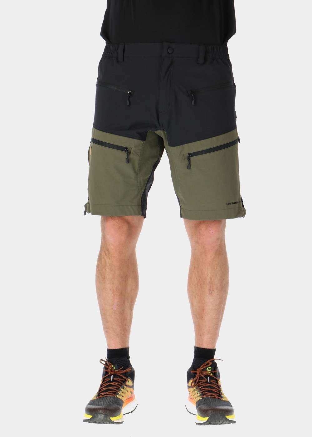 Lofoten Stretch Shorts, Black/Olive, S, Shorts | Herr - Aktivitet - OutdoorklÀder - Shorts | Padelspecialisterna