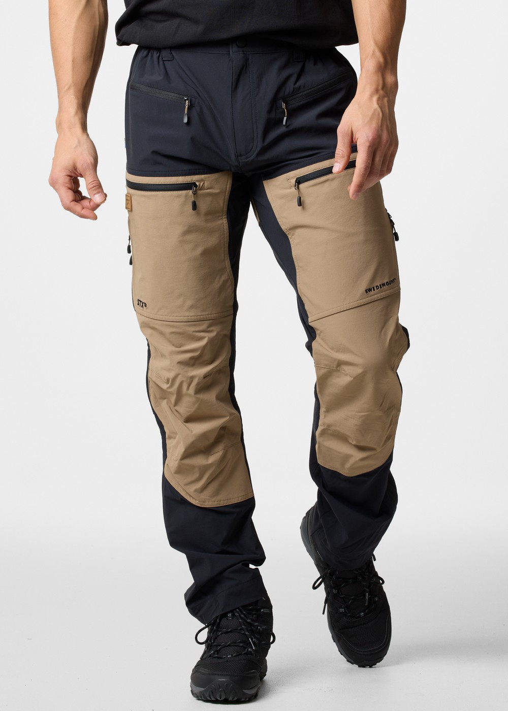 Lofoten Stretch Pants, Black/Khaki, Xs, Byxor | Herr - Aktivitet - Outdoorkläder - Byxor | Padelspecialisterna