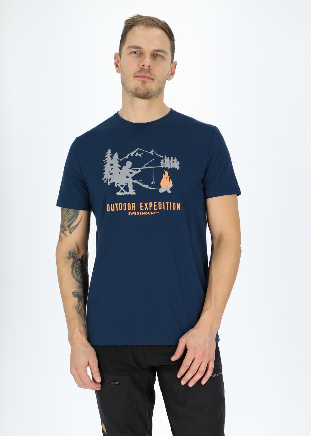 Forest Tee, Blue Fisherman, 4xl, T-Shirts | Herr - Aktivitet - Outdoorkläder - T-shirts | Padelspecialisterna