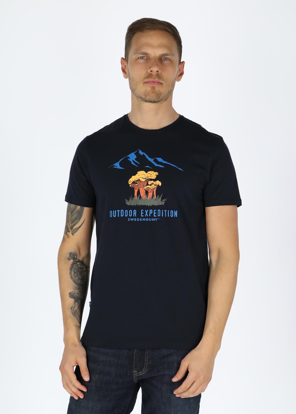 Forest Tee, Navy Chantarelle, S, T-Shirts | Herr - Aktivitet - Outdoorkläder - T-shirts | Padelspecialisterna