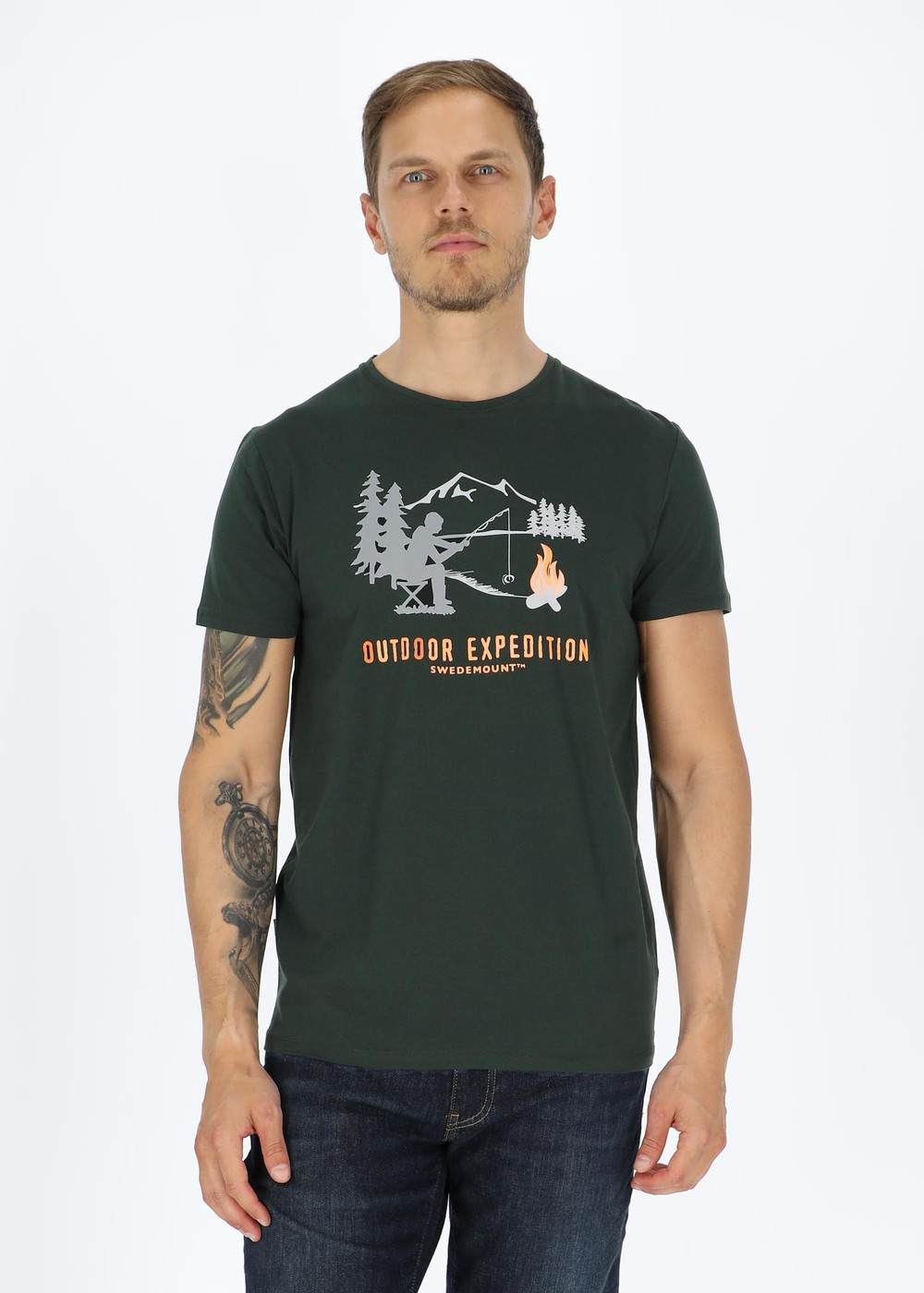 Forest Tee, Green Fisherman, Xl, T-Shirts | Herr - Aktivitet - Outdoorkläder - T-shirts | Padelspecialisterna
