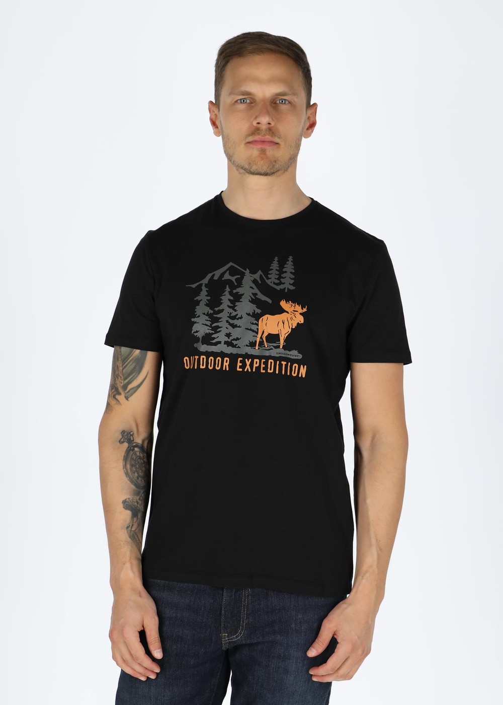 Forest Tee, Black Elk, 2xl, T-Shirts | Herr - Aktivitet - Outdoorkläder - T-shirts | Padelspecialisterna