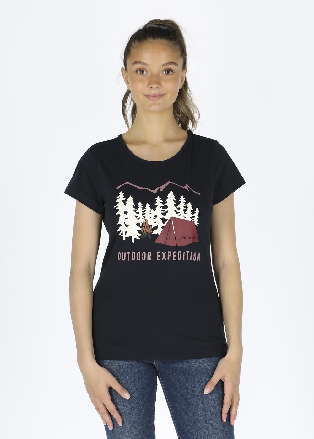Forest Tee W, Navy Tent, 48, T-Shirts | Dam - Aktivitet - Outdoorkläder - T-shirts | Padelspecialisterna