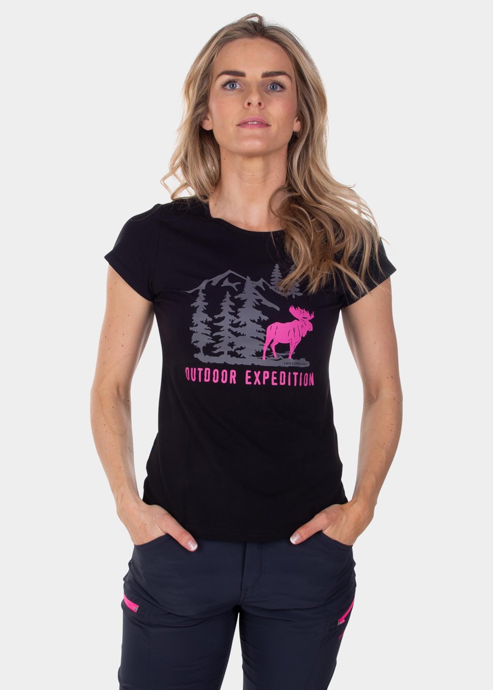 Forest Tee W, Black Elk, 44, T-Shirts | Dam - Aktivitet - Outdoorkläder - T-shirts | Padelspecialisterna