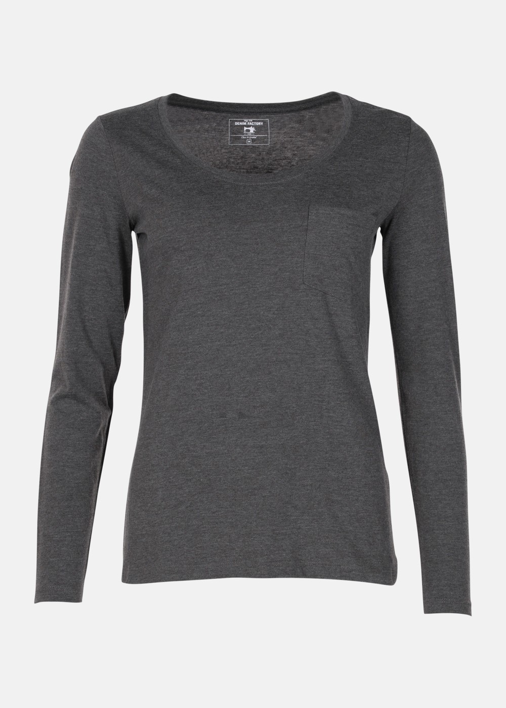 Pocket Ls Tee W, Olive Melange, 38, T-Shirts | Dam - Kläder - T-shirts | Padelspecialisterna