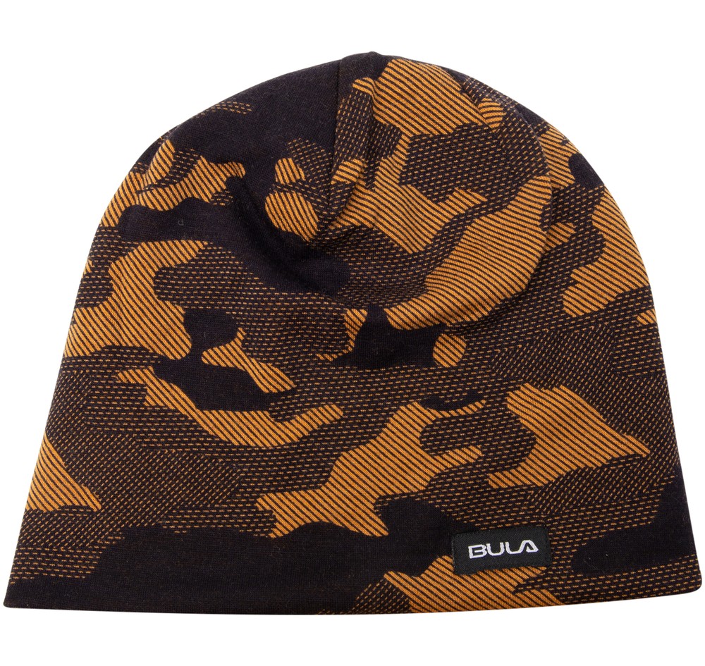 Camo Printed Wool Beanie, Okra, Onesize Childre, Pannband | Herr - Accessoarer - Mössor & Pannband | Padelspecialisterna
