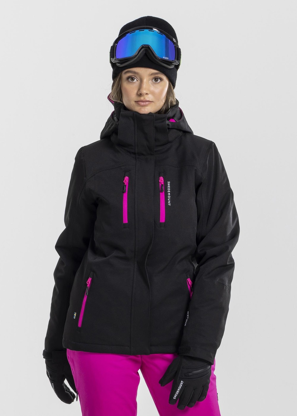 Cervinia Jacket W, Black/Fresh Pink, 48, Vinterjackor | Dam - Kläder - Jackor - Vinterjackor | Padelspecialisterna