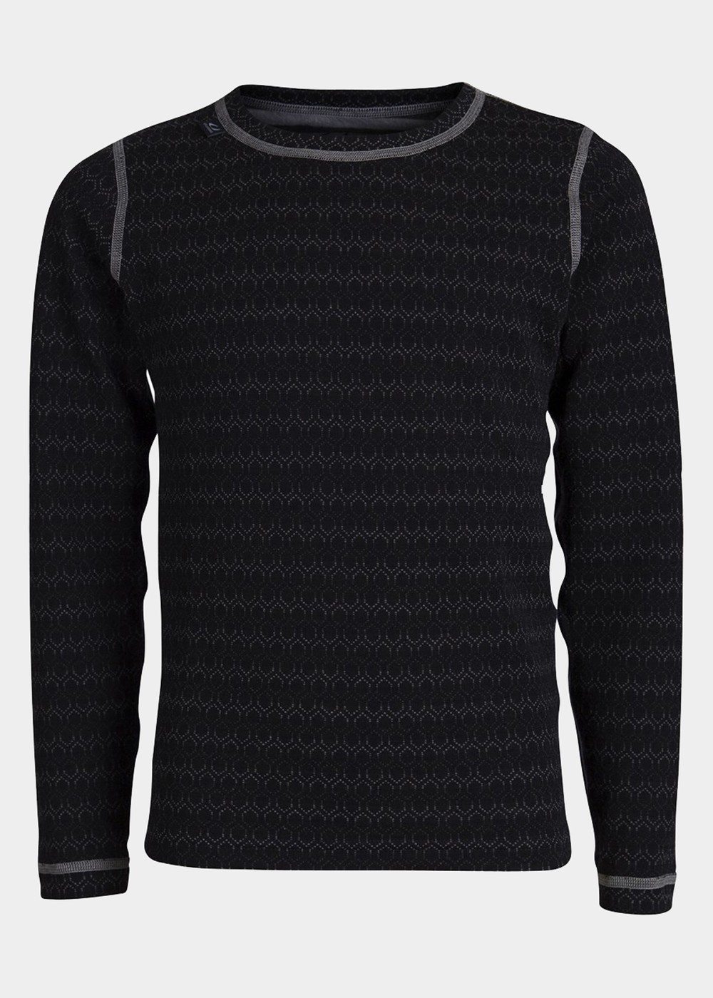 50fifty 3.0 Round Neck Jr, Black/Mix, 8, Ullunderställ | Sport & aktivitet - Friluftsliv - Vandringskläder - Underställ - Ullunderställ | Padelspecialisterna