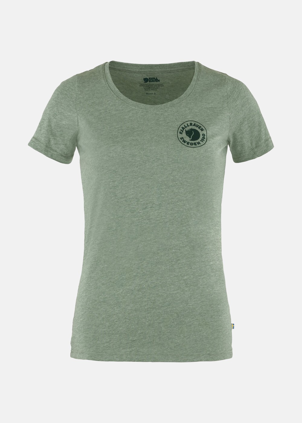 1960 Logo T-Shirt W, Patina Green-Melange, L, T-Shirts | Dam - Aktivitet - Outdoorkläder - T-shirts | Padelspecialisterna