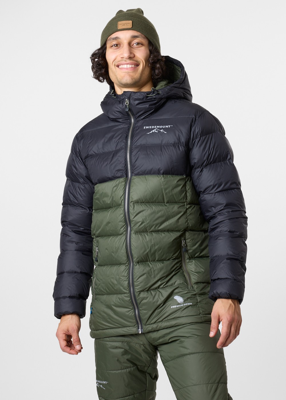Östersund Down Jacket 2.0, Black/Olive, S, Dunjackor | Herr - Kläder - Jackor - Dunjackor | Padelspecialisterna