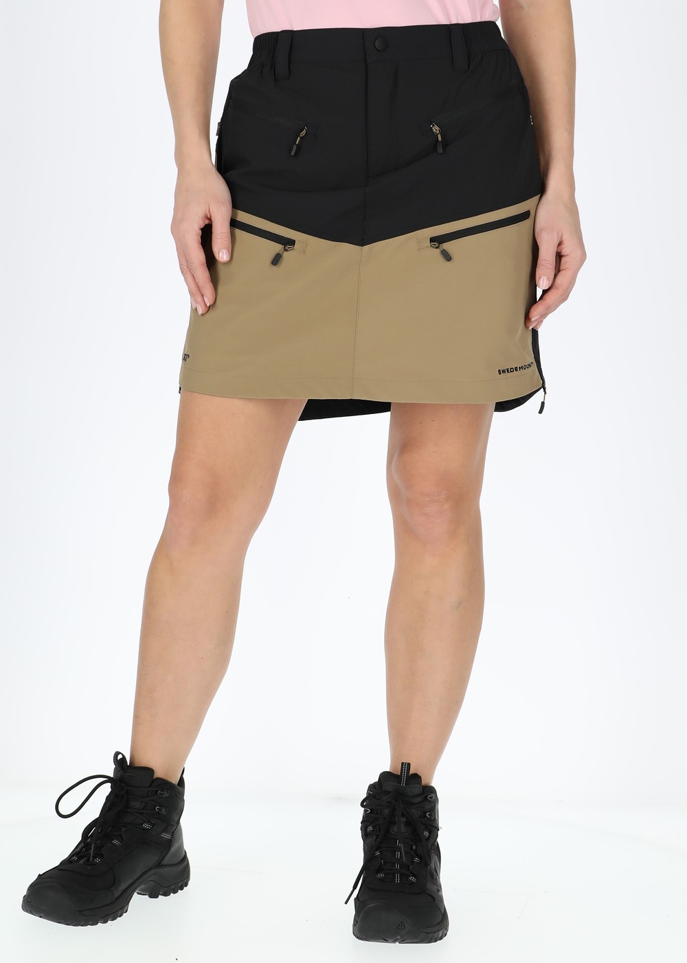 Lofoten Stretch Skirt W, Black/Khaki, 46, Korta Kjolar | Dam - Kläder - Kjolar - Korta kjolar | Padelspecialisterna
