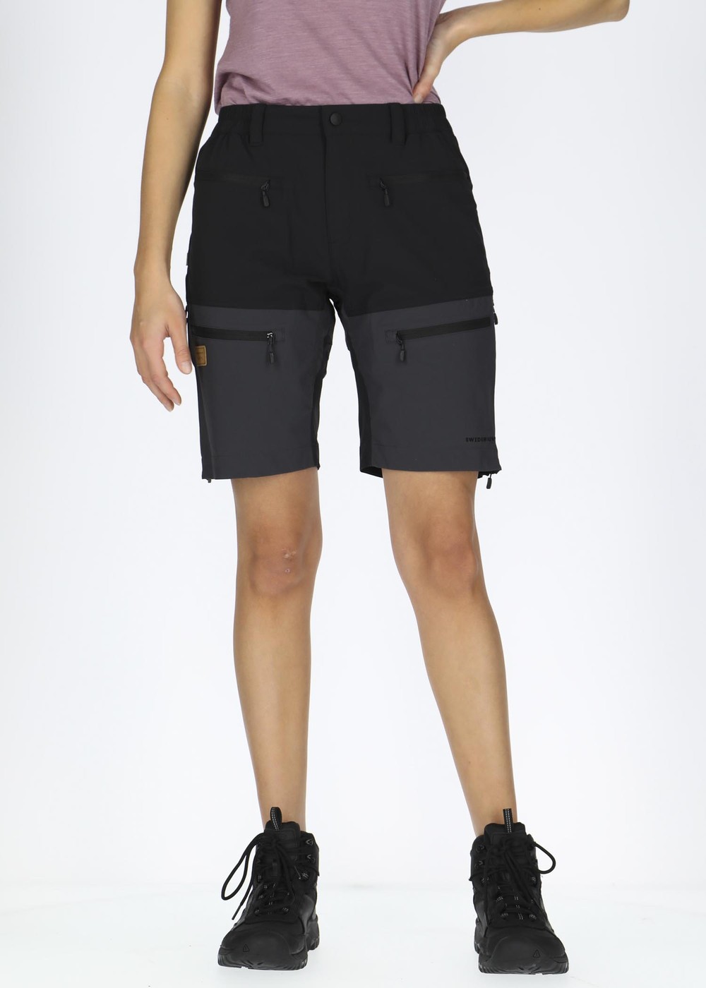 Lofoten Stretch Shorts W, Black/Charcoal, 42, Shorts | Dam - Aktivitet - Outdoorkläder - Shorts | Padelspecialisterna