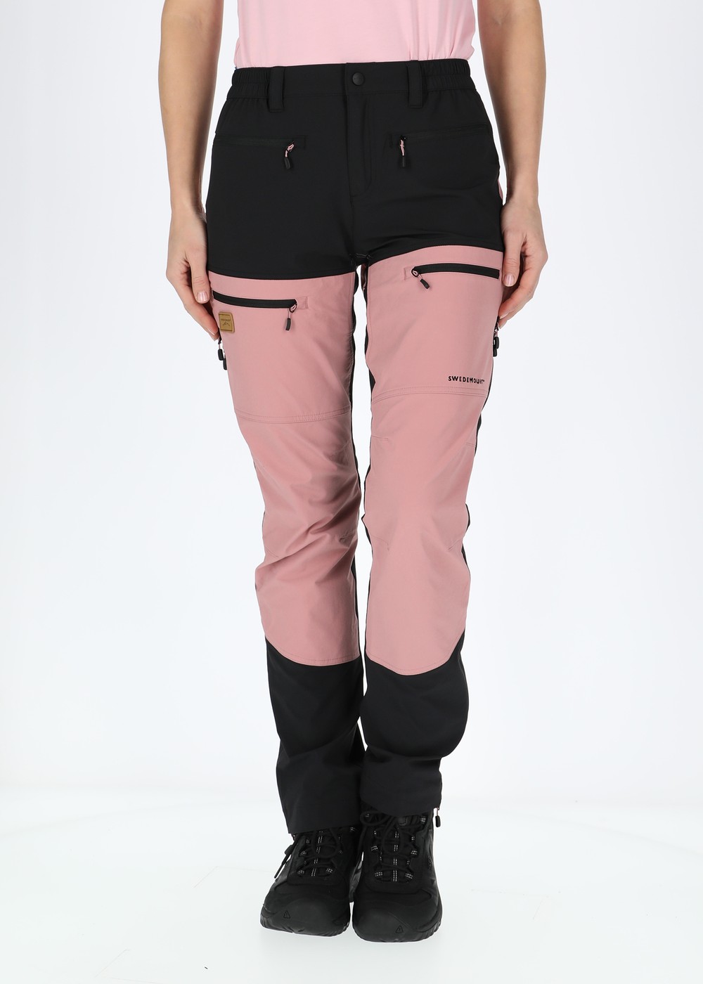 Lofoten Stretch Pants W, Black/Dusty Rose, 40, Byxor | Dam - Aktivitet - Outdoorkläder - Byxor | Padelspecialisterna