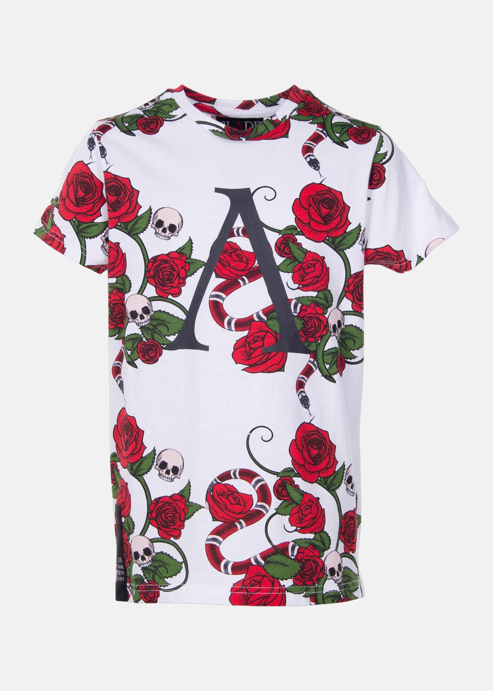Rose Tee Jr, White Aop, 120, T-Shirts | Junior - Kläder - T-shirts | Padelspecialisterna