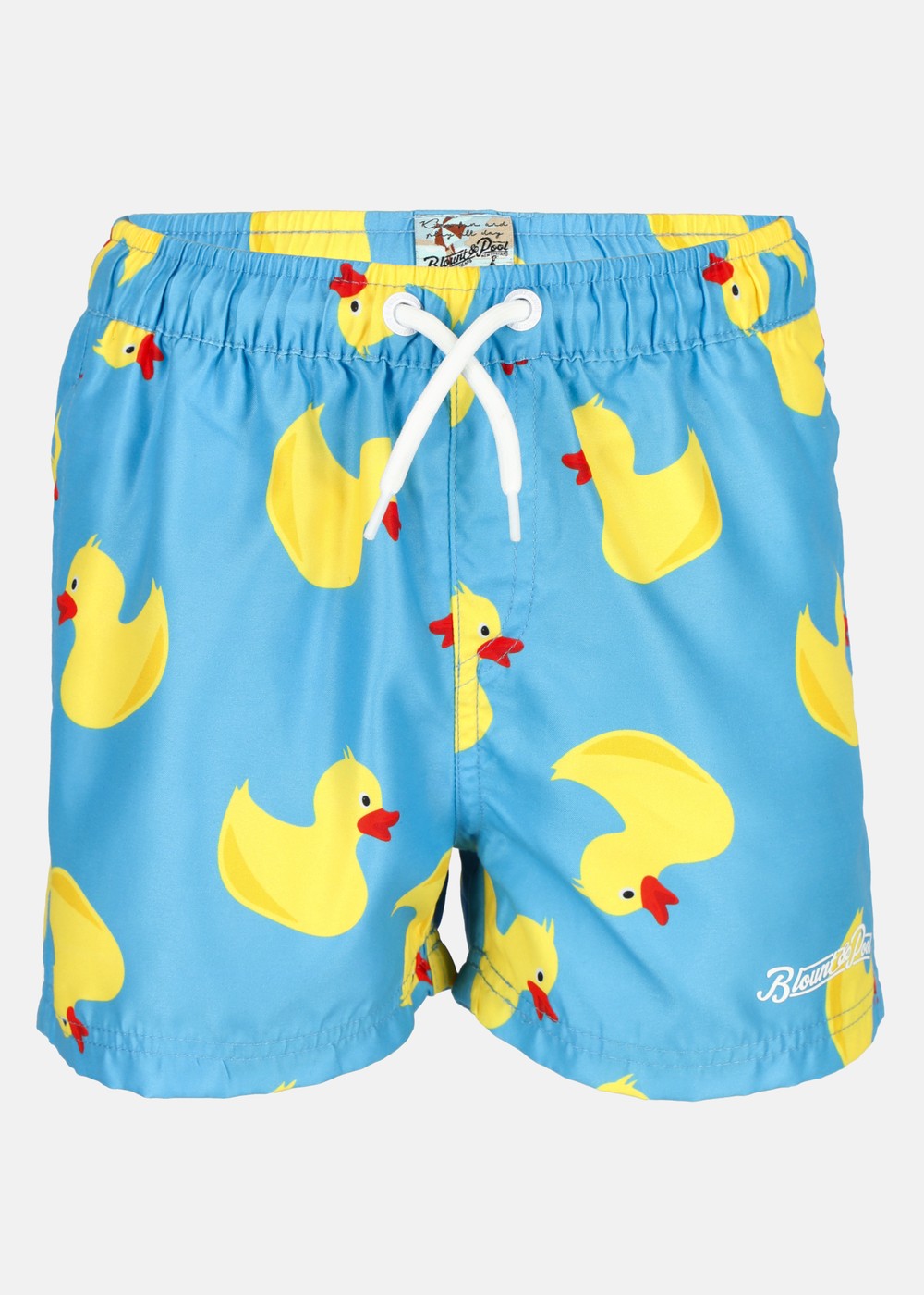 Beachshorts Jr, Blue Yellow Duck, 120, Badbyxor | Junior - Kläder - Badkläder - Badbyxor | Padelspecialisterna