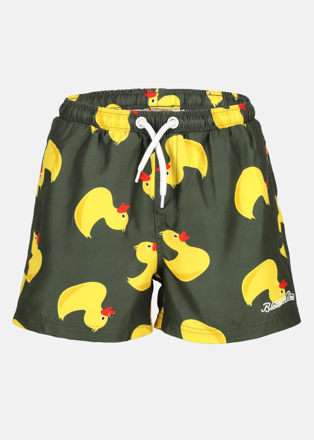 Beachshorts Jr, Olive Yellow Duck, 120, Badbyxor | Junior - Kläder - Badkläder - Badbyxor | Padelspecialisterna