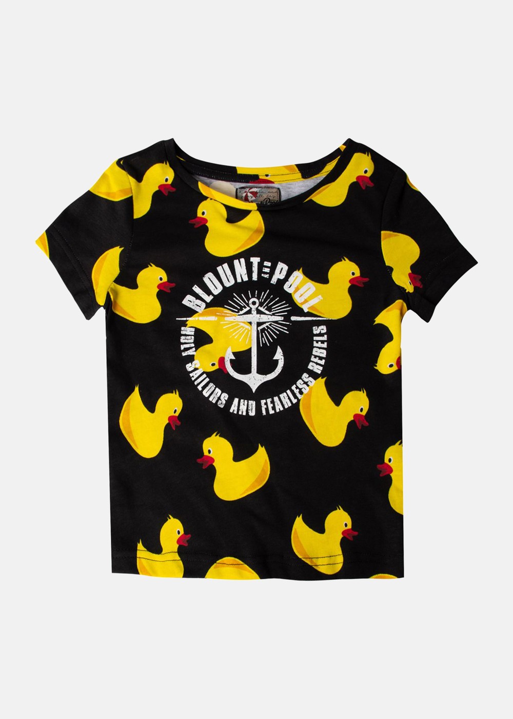 Hawaii Tee Jr, Black Yellow Duck, 120, Strandkläder | Junior - Kläder - Badkläder - Strandkläder | Padelspecialisterna