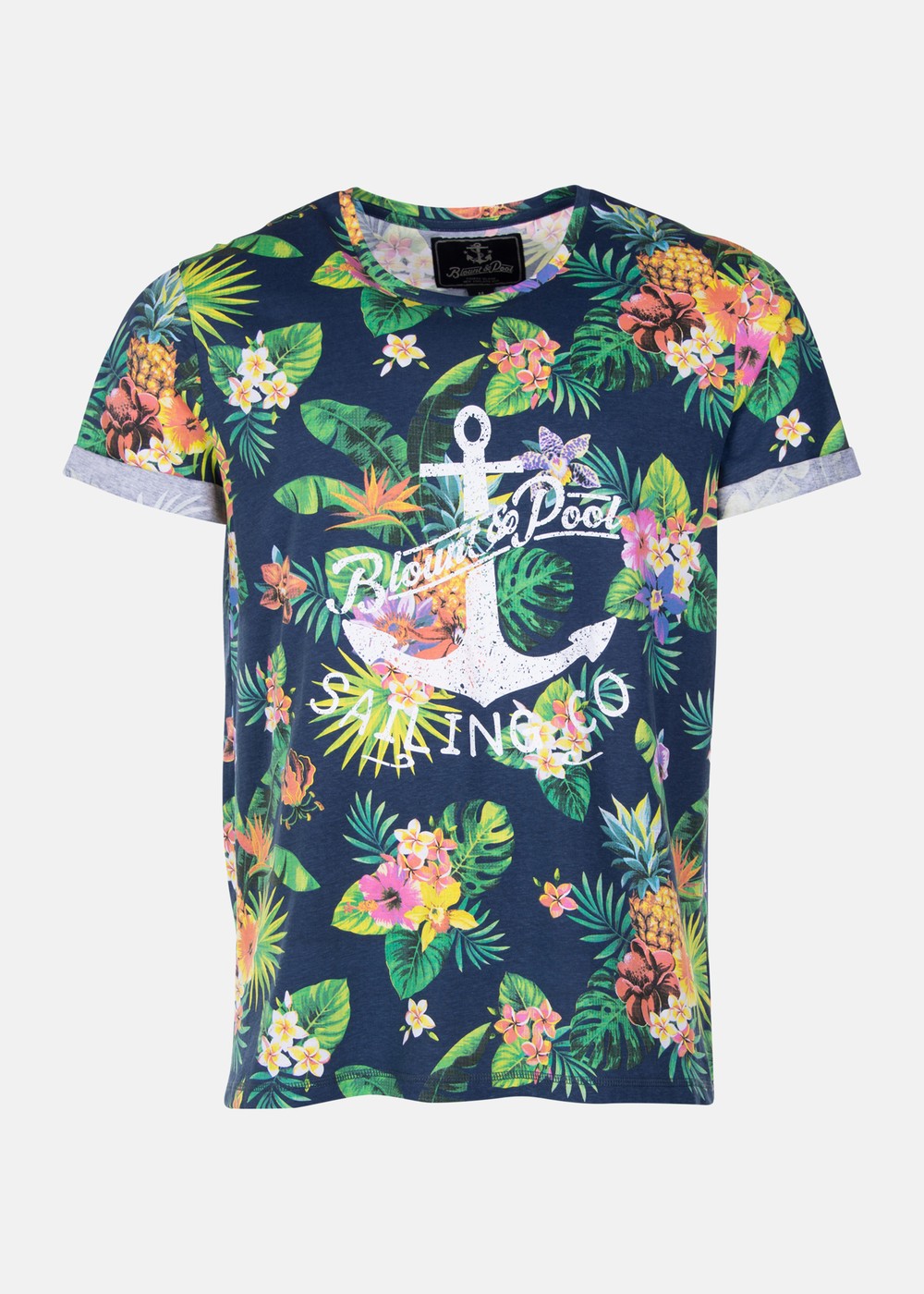 Tropical Tee, Navy Jungle Pineapple, Xs, Strandkläder | Herr - Kläder - Badkläder - Strandkläder | Padelspecialisterna
