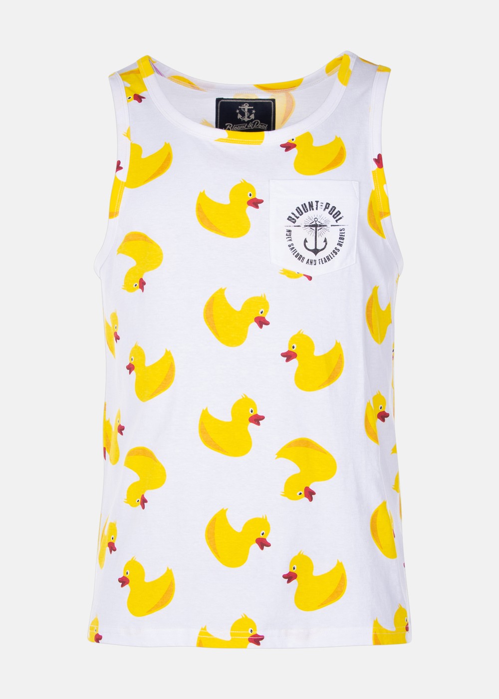 Tropical Singlet, White Yellow Duck, Xs, Strandkläder | Herr - Kläder - Badkläder - Strandkläder | Padelspecialisterna