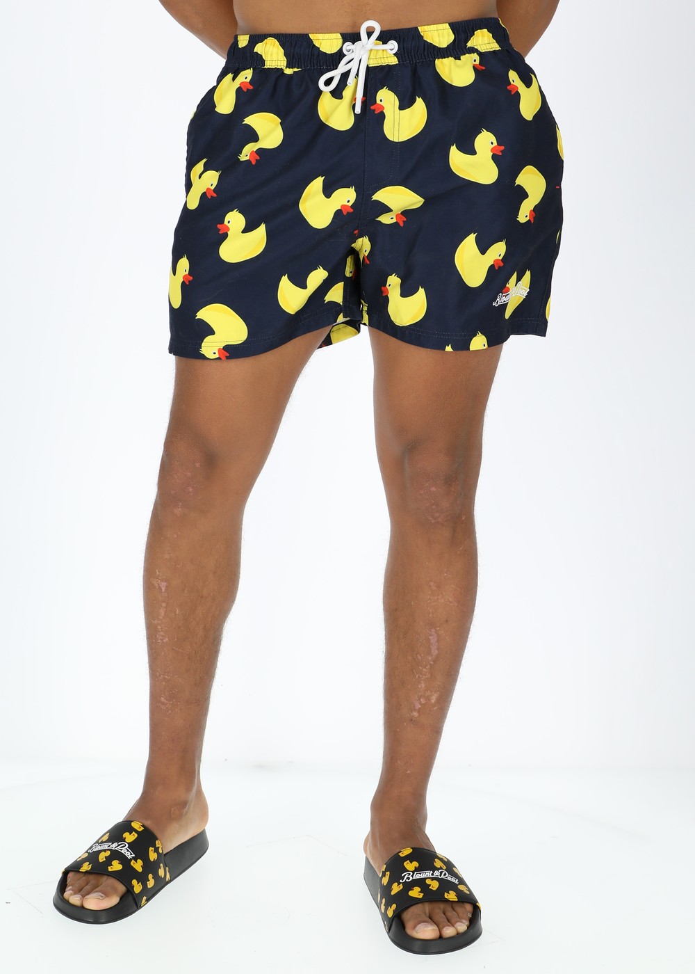 Beachshorts, Navy Yellow Duck, 3xl, Badbyxor | Herr - Kläder - Badkläder - Badbyxor | Padelspecialisterna