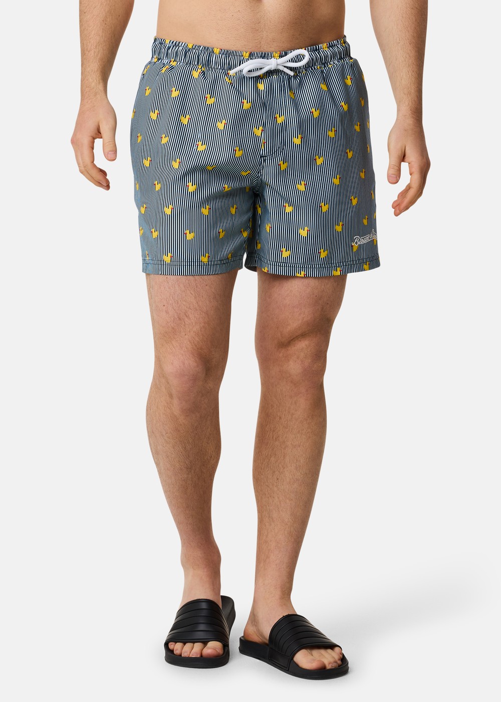 Beachshorts, Navy Stripe Duck, 3xl, Badbyxor | Herr - Kläder - Badkläder - Badbyxor | Padelspecialisterna