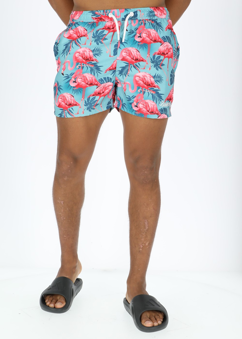 Beachshorts, Turquoise Flamingo, 2xl, Badbyxor | Herr - Kläder - Badkläder - Badbyxor | Padelspecialisterna