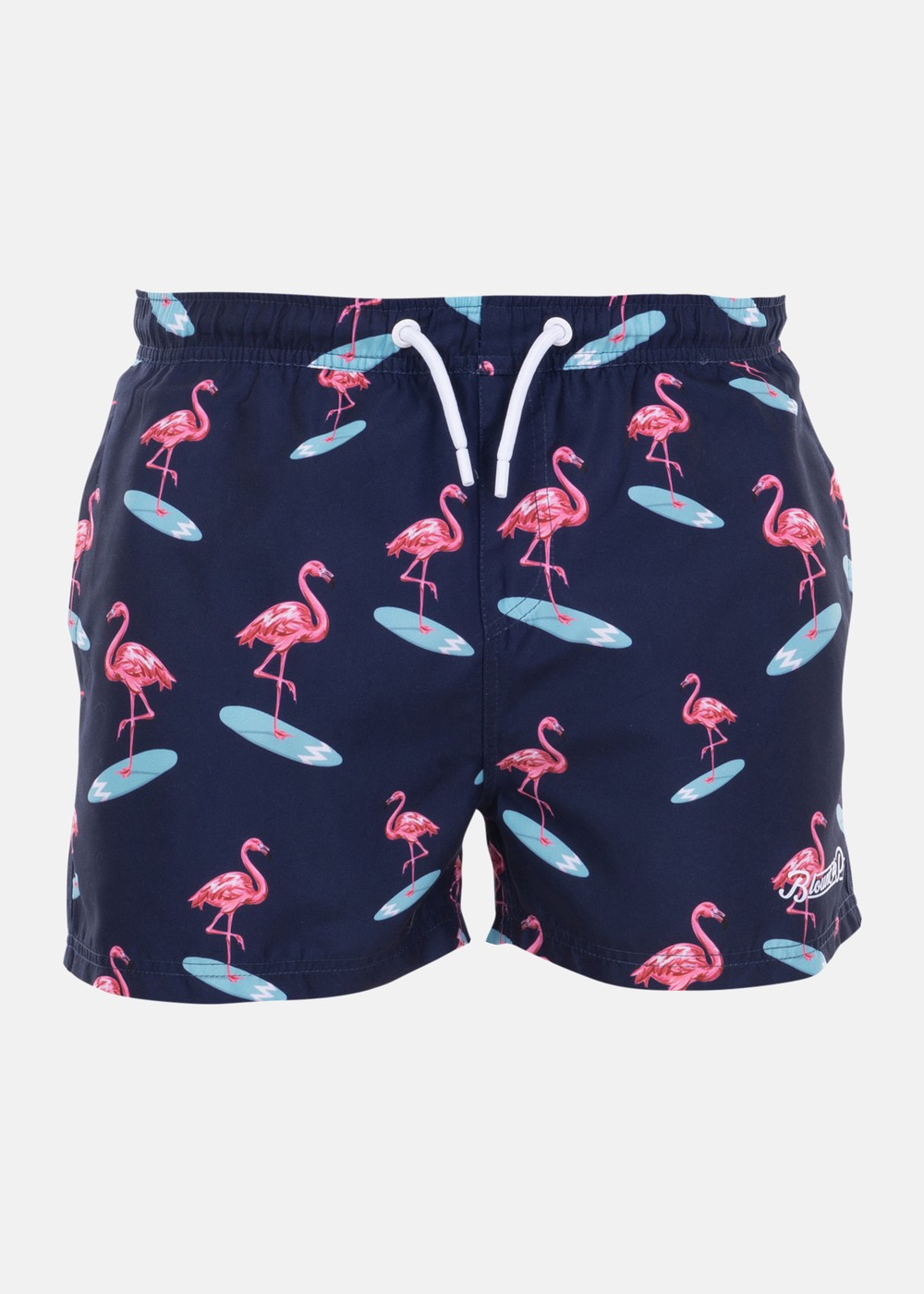 Beachshorts, Navy Surfing Flamingo, 3xl, Badbyxor | Herr - Kläder - Badkläder - Badbyxor | Padelspecialisterna