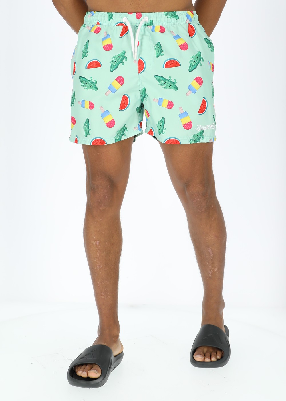 Beachshorts, Mint Crocodile, 3xl, Badbyxor | Herr - Kläder - Badkläder - Badbyxor | Padelspecialisterna