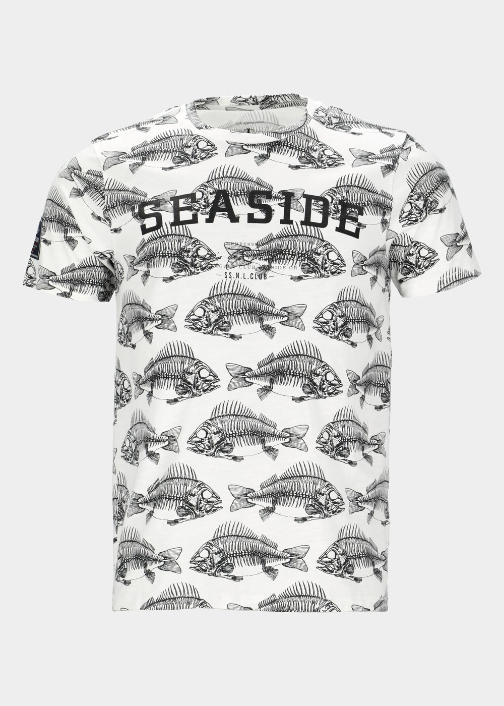 Ocean Tee, White Fish Skeleton, 2xl, Strandkläder | Herr - Kläder - Badkläder - Strandkläder | Padelspecialisterna