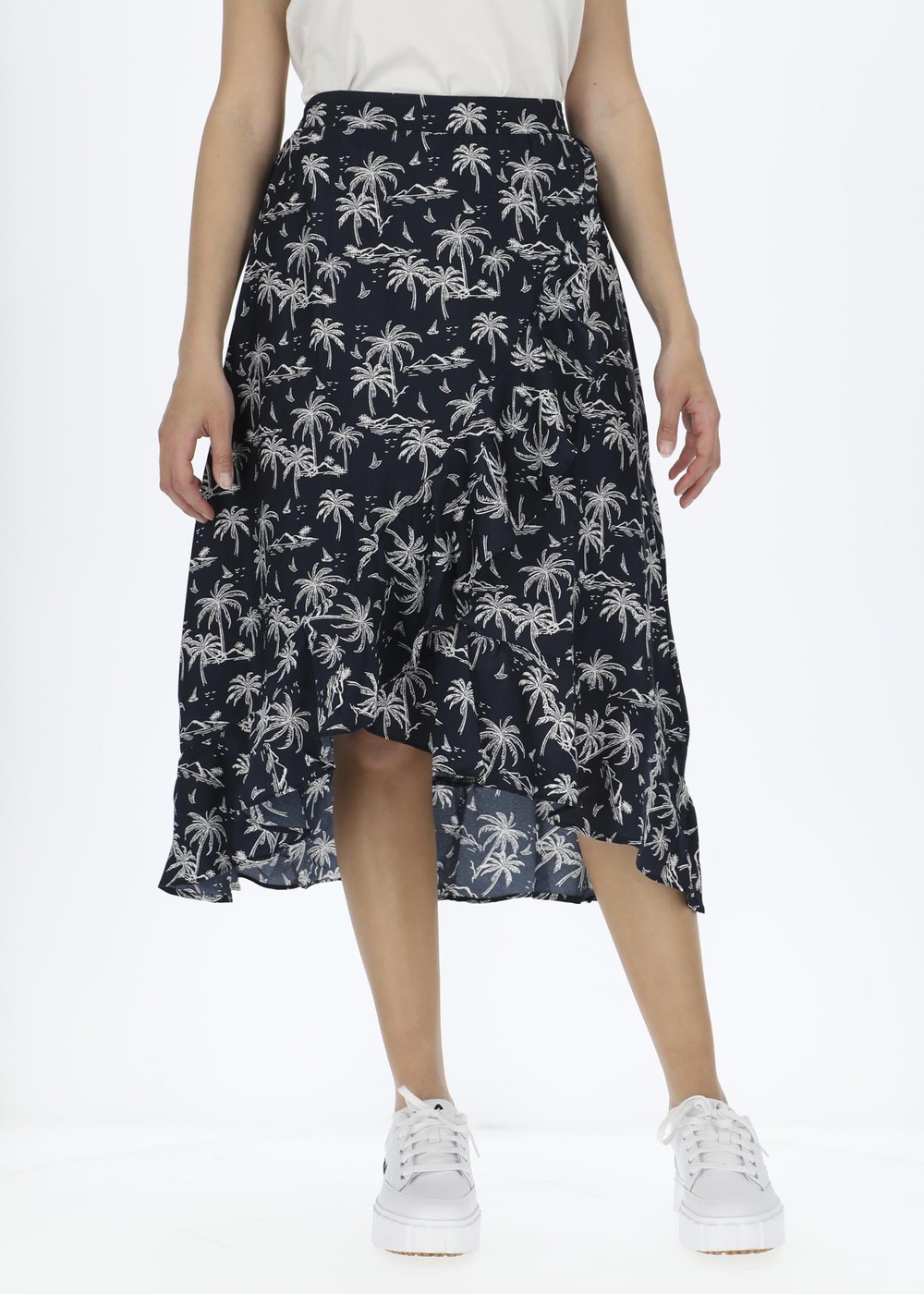 Sankt Claud Skirt W, Navy Palm, 38, Strandkläder | Dam - Kläder - Badkläder - Strandkläder | Padelspecialisterna