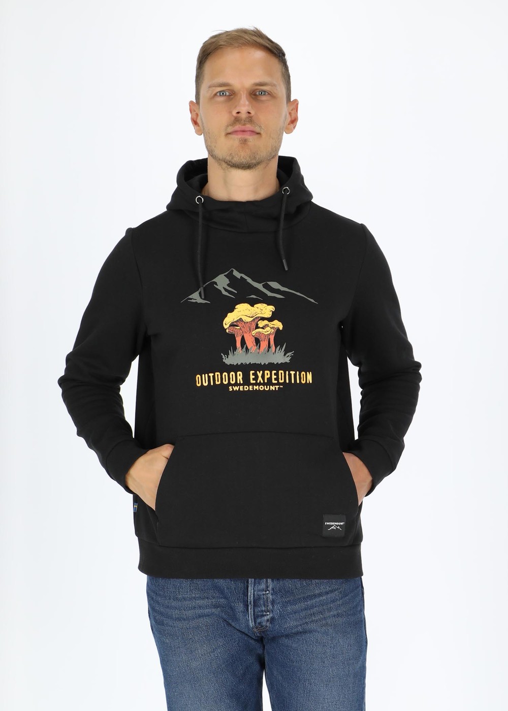 Forest Hood, Black Chantarelle, M, Hoodies | Herr - Kläder - Tröjor - Hoodies | Padelspecialisterna