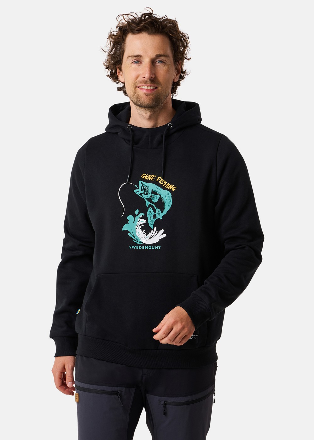 Forest Hood, Black Fish, M, Hoodies | Herr - Kläder - Tröjor - Hoodies | Padelspecialisterna