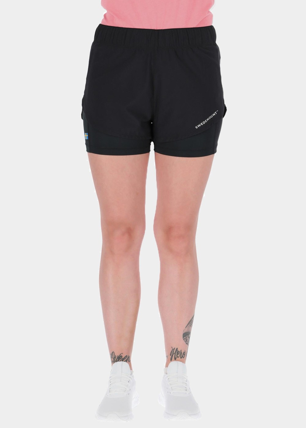 Training 2in1 Shorts W, Black, 46, Träningsshorts | Dam - Kläder - Shorts - Träningsshorts | Padelspecialisterna