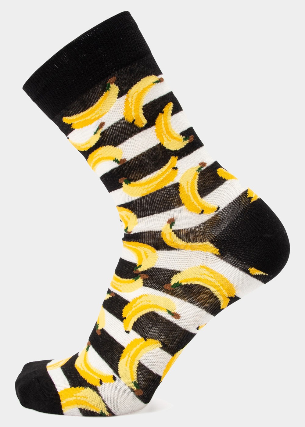 Tropical Sock, White Graphic Banana, 41-46, Bomullsstrumpor | Herr - Kläder - Strumpor - Bomullsstrumpor | Padelspecialisterna
