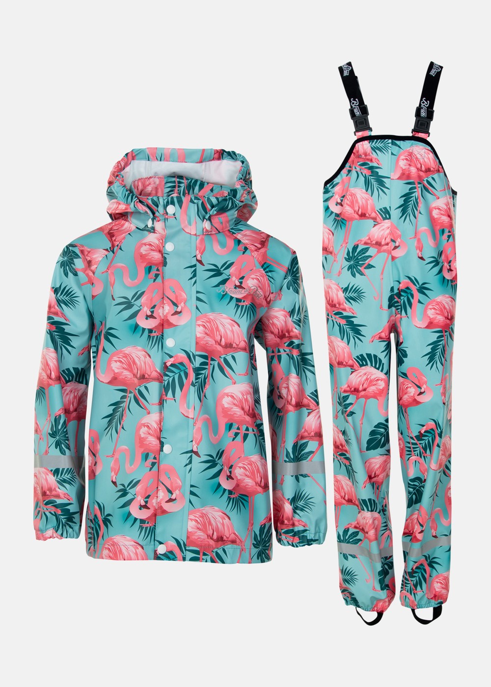 Monsoon Rain Set Jr, Turquoise Flamingo, 90, Regnjackor | Junior - Kläder - Regnkläder - Regnjackor | Padelspecialisterna