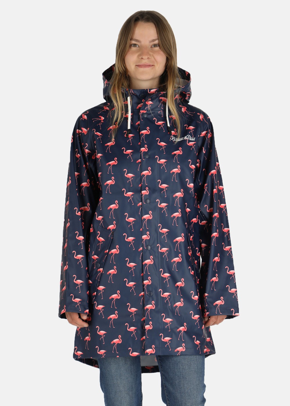 Monsoon Rain Coat, Navy Flamingo, Xs, Höstjackor | Dam - Kläder - Jackor - Höstjackor | Padelspecialisterna