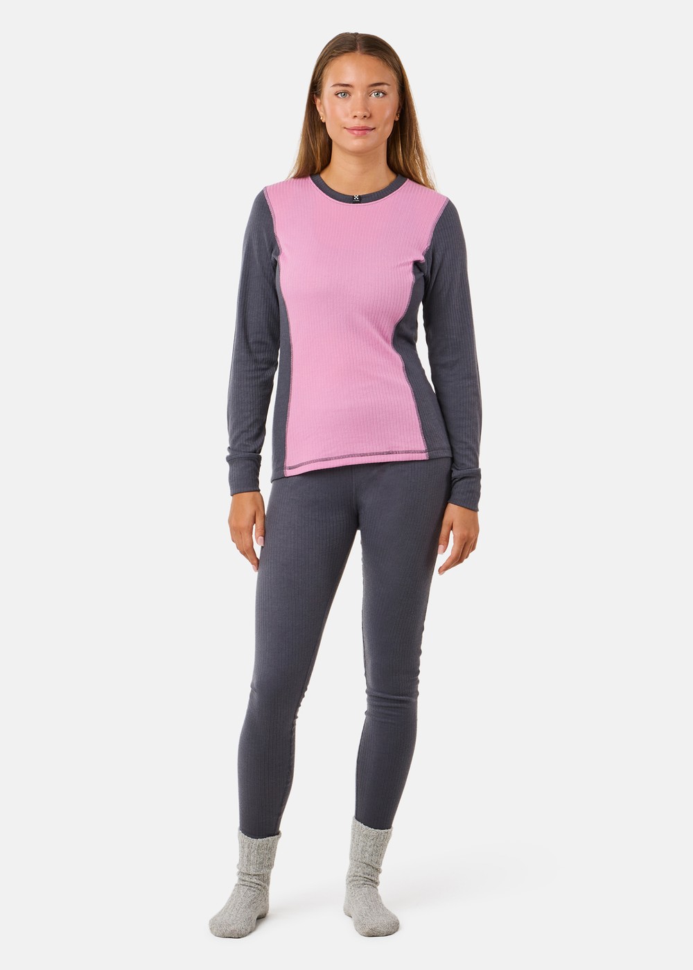Active Layer 1 Set W, Charcoal/Dusty Rose, 40, Underställs-Set | Dam - Kläder - Underställ - Underställs-set | Padelspecialisterna