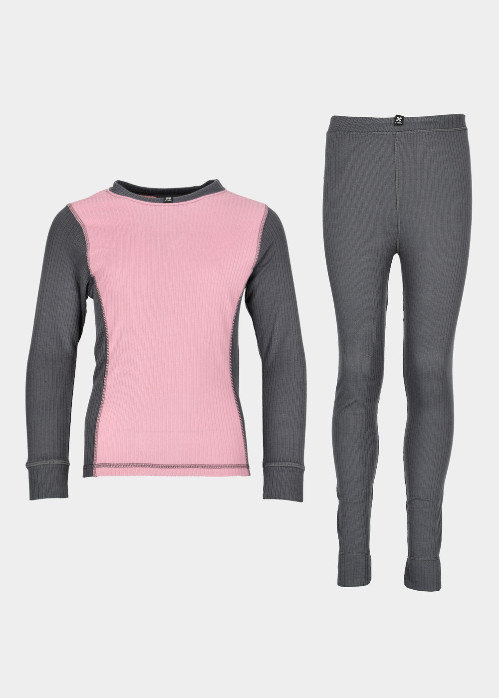 Active Layer 1 Set Jr, Charcoal/Dusty Rose, 160, UnderstÀllsbyxor | Junior - KlÀder - UnderstÀll - UnderstÀllsbyxor | Padelspecialisterna