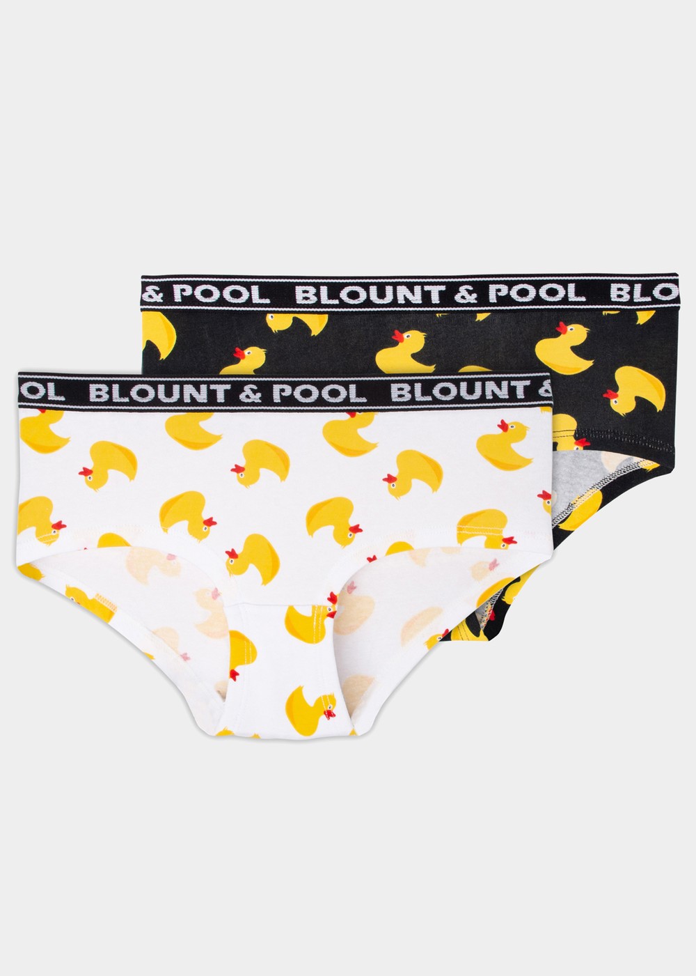 Tropical Hipsters Jr, White And Black Yellow Duck, 122-128, Trosor | Mode - Underkläder - Trosor | Padelspecialisterna