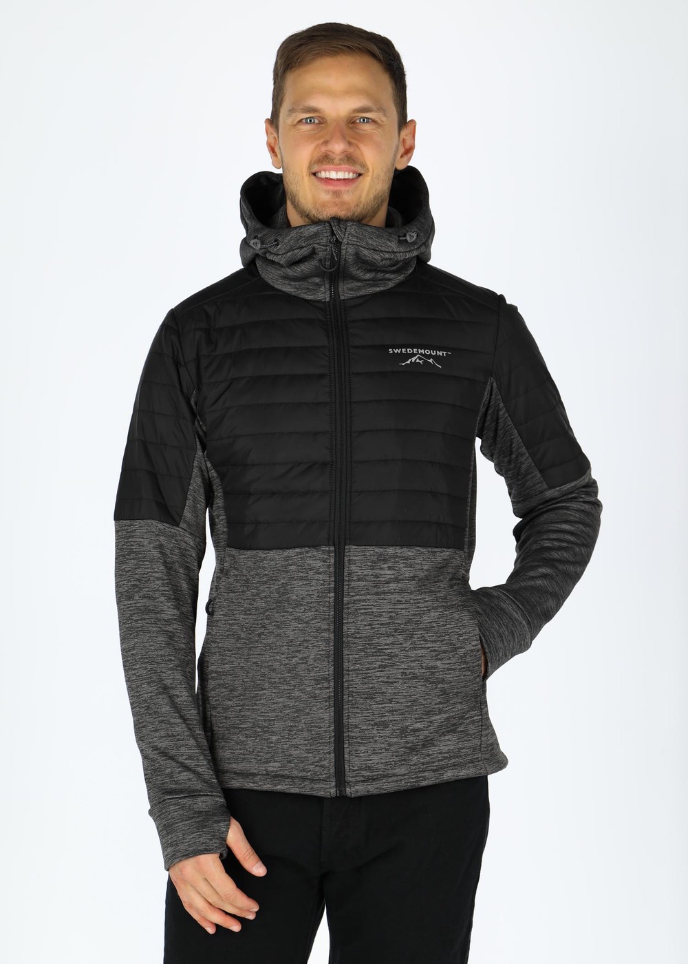 Lofoten Hybrid Jacket, Charcoal Melange/ Black, L, Jackor | Sport & aktivitet - Friluftsliv - VandringsklÀder - Jackor | Padelspecialisterna