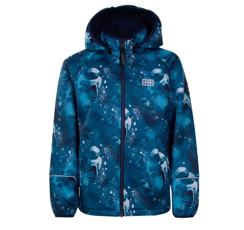 Lwsam 604 - Softshell Jacket, Dark Turquoise, 110, Vinterjackor | Junior - Kläder - Jackor - Vinterjackor | Padelspecialisterna