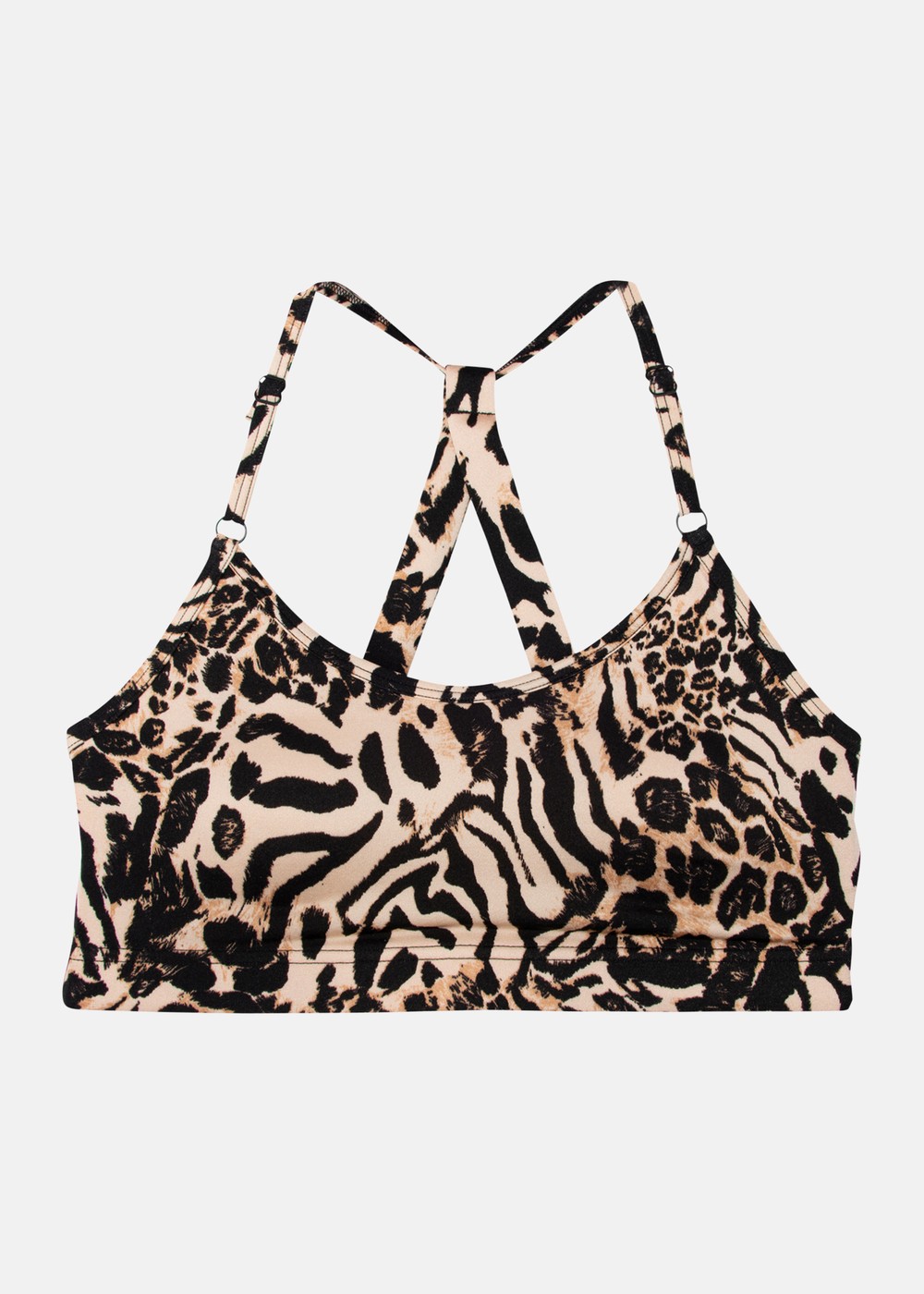 Strappy Sports Bra, Fusion Beige, M, Sport-Bh | Dam - Aktivitet - Träningskläder - Sport-BH | Padelspecialisterna